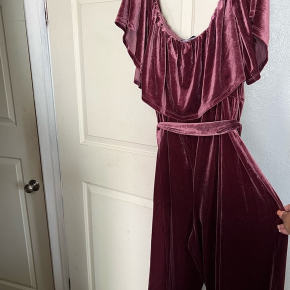 New WT Walmart Elouii velour jumpsuit - Picture 2 of 10